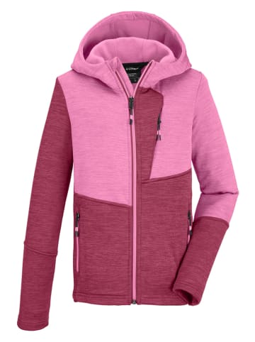 Killtec Fleecejacke in Rot/ Rosa