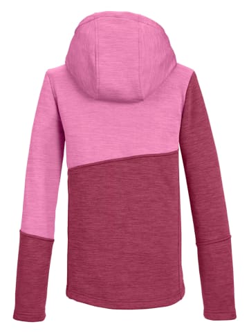 Killtec Fleecejacke in Rot/ Rosa