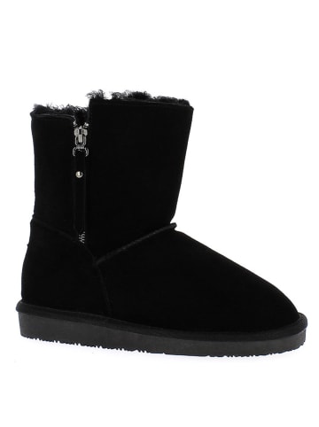 Gooce Leder-Winterboots "Tempe" in Schwarz