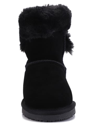 Gooce Leder-Winterboots "Florine" in Schwarz