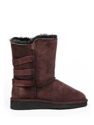 Gooce Leren winterlaarzen "Binger" donkerbruin