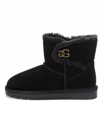 Gooce Leren winterboots "Gabriela" zwart