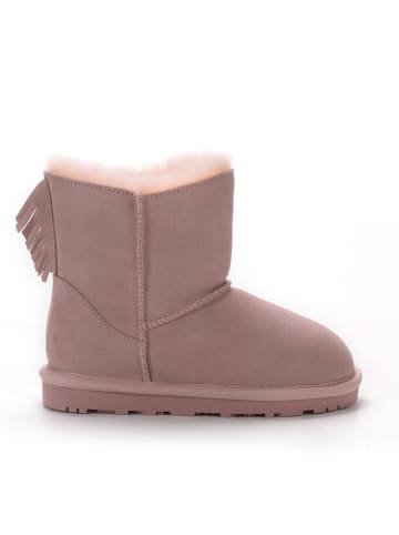 Gooce Leder-Boots "Gotzone" in Altrosa