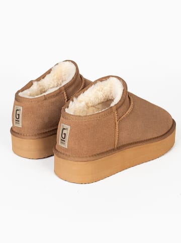 Gooce Leren winterboots "Jackie" lichtbruin