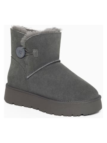 Gooce Leder-Winterboots "Crestone" in Grau