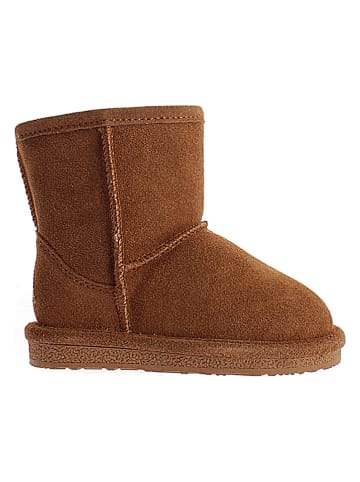 NICEBAY Leder-Winterboots "Luna" in Hellbraun