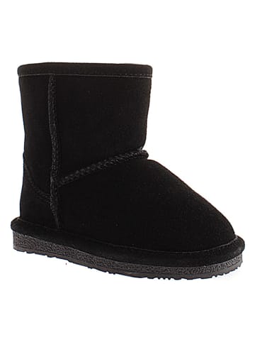 NICEBAY Leren winterboots "Luna" zwart
