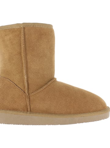 NICEBAY Leren winterboots "Medway" lichtbruin