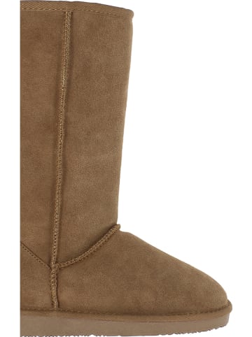 NICEBAY Leder-Winterstiefel "Wharfe" in Hellbraun