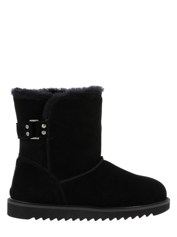 NICEBAY Leren winterboots "Blackbird" zwart