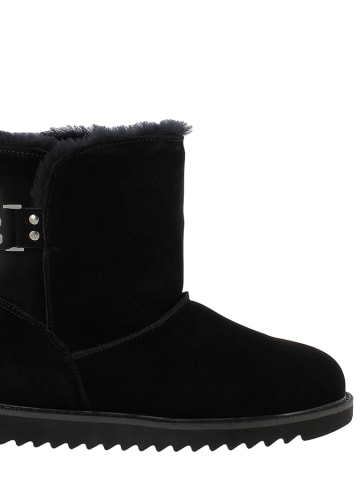 NICEBAY Leder-Winterboots "Blackbird" in Schwarz