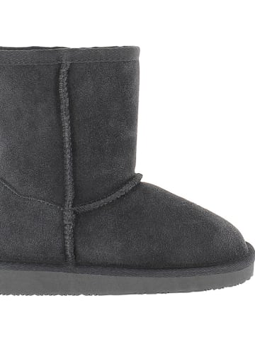 NICEBAY Leder-Winterboots "Gauze" in Grau