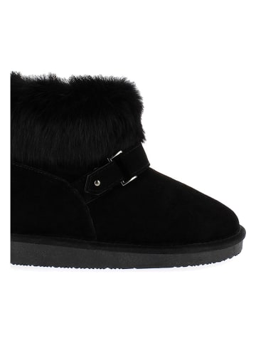 NICEBAY Leren winterboots "Hyle" zwart