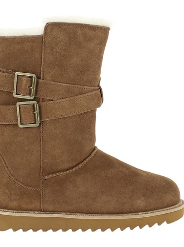 NICEBAY Leren winterlaarzen "Mells Waterproof" lichtbruin