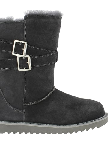 NICEBAY Leder-Winterstiefel "Mells Waterproof" in Grau