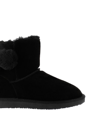 NICEBAY Leren winterboots "Ekutna" zwart