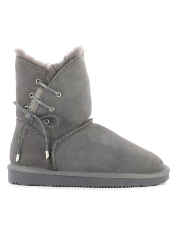 NICEBAY Leder-Winterboots "Manitoba" in Grau