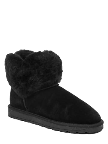 NICEBAY Leren winterboots "Freya" zwart