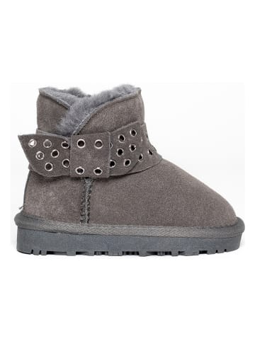 NICEBAY Leder-Winterboots "Chiara" in Grau