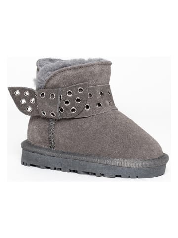 NICEBAY Leder-Winterboots "Chiara" in Grau