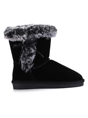 ISLAND BOOT Leren winterboots "Blissa" zwart