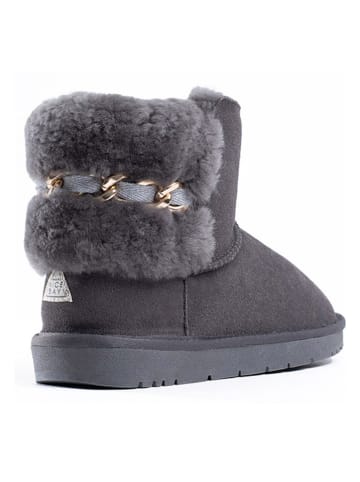 NICEBAY Leder-Winterboots "Carmelia" in Grau
