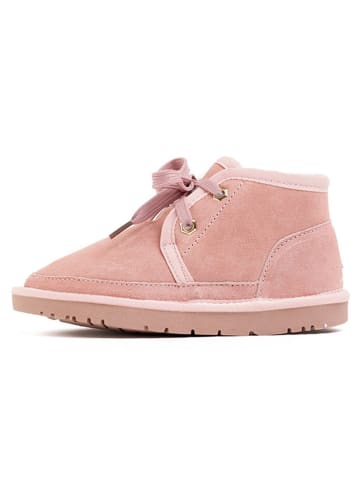 NICEBAY Leder-Winterboots "Corantine" in Rosa