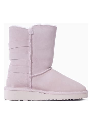 NICEBAY Leder-Winterstiefel "Bernie" in Rosa