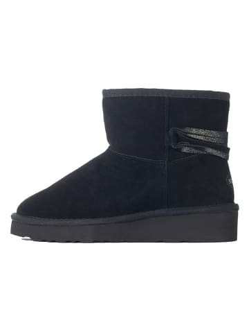 NICEBAY Leren winterboots "Elmira" zwart