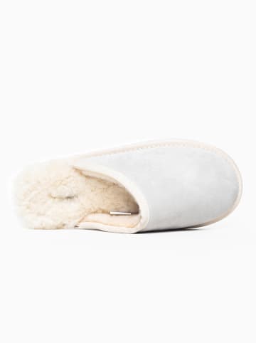 NICEBAY Pantoffels van schapenvacht "Esmeralda" wit