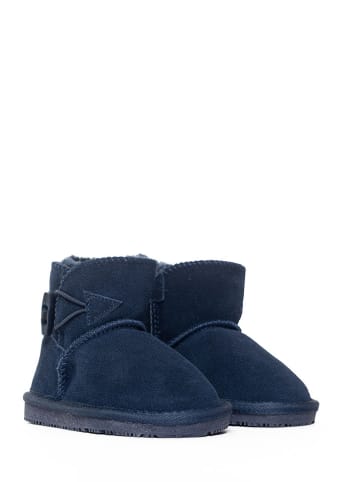 NICEBAY Leren boots "Branch" donkerblauw