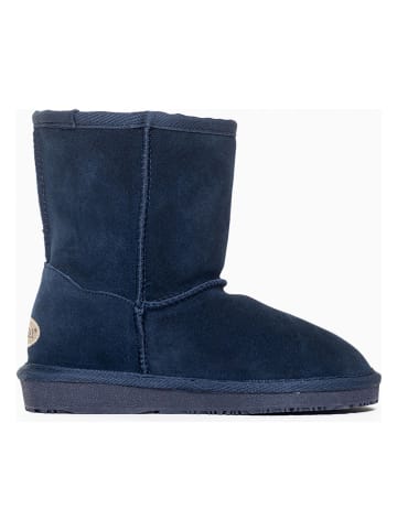 NICEBAY Leder-Winterboots "Gauze" in Dunkelblau