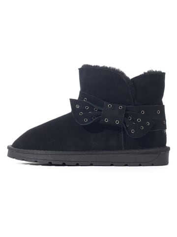 NICEBAY Leder-Boots "Brisca" in Schwarz