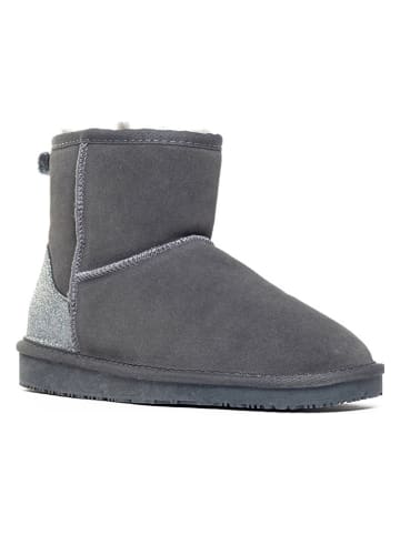 NICEBAY Leder-Winterboots "Abbyly" in Grau