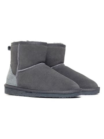 NICEBAY Leder-Winterboots "Abbyly" in Grau