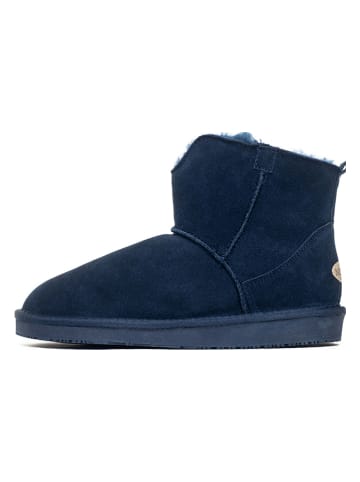 NICEBAY Leder-Winterboots "Ambera" in Dunkelblau