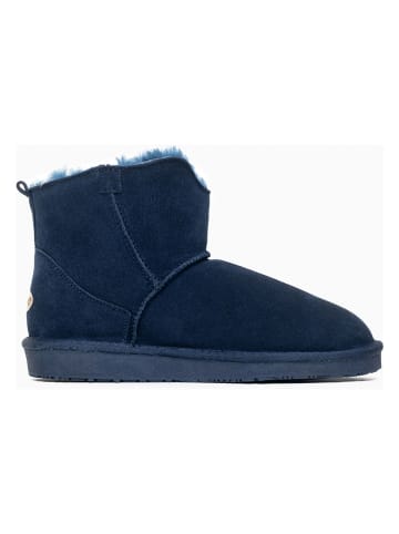 NICEBAY Leren winterboots "Ambera" donkerblauw