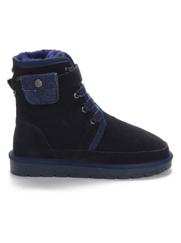 NICEBAY Leder-Boots "Gamian" in Schwarz