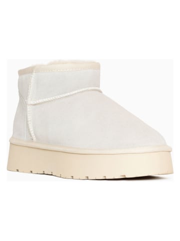 NICEBAY Leder-Winterboots "Mina" in Creme