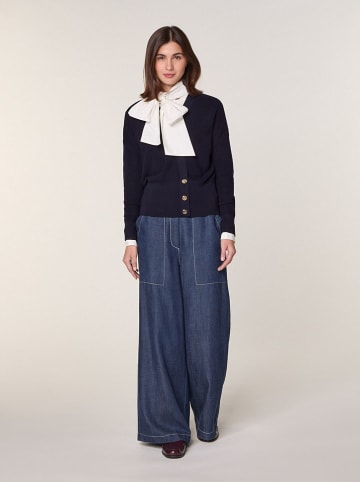 Rodier Wollen vest donkerblauw