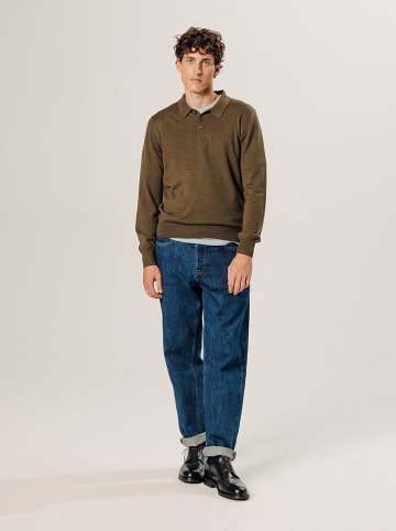 Rodier Wełniany sweter w kolorze brązowym