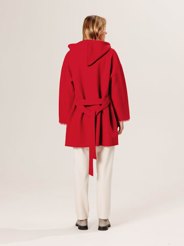 Rodier Wollmantel in Rot