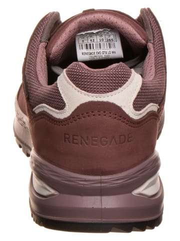 LOWA Leren sneakers lichtroze/wit