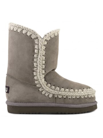 Mou Leder-Winterstiefel in Grau