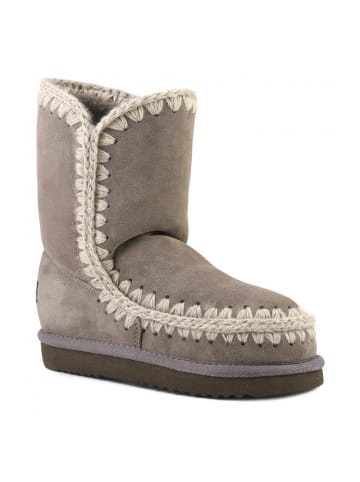 Mou Leder-Winterstiefel in Grau