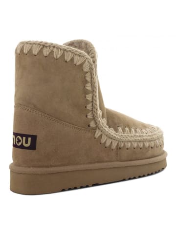 Mou Leren winterboots lichtbruin