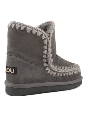 Mou Leren winterboots grijs