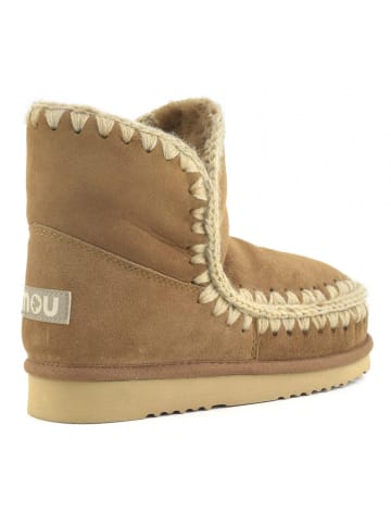 Mou Leren winterboots lichtbruin