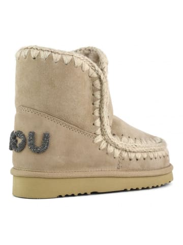 Mou Leren winterboots lichtbruin
