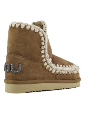 Mou Leren winterboots lichtbruin
